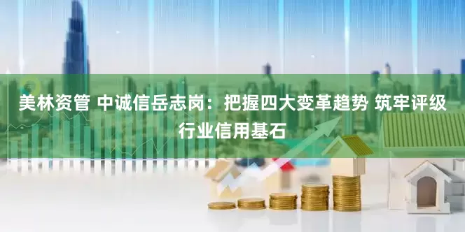 美林资管 中诚信岳志岗：把握四大变革趋势 筑牢评级行业信用基石